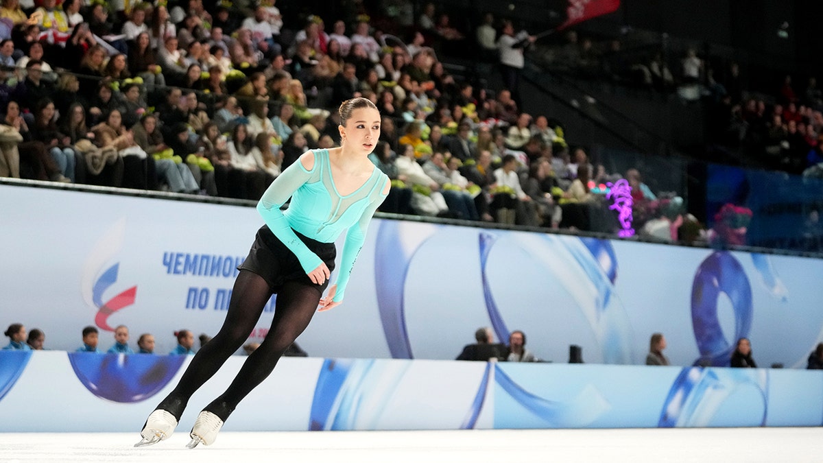 Kamila Valieva competes at Russian Jumping Championships