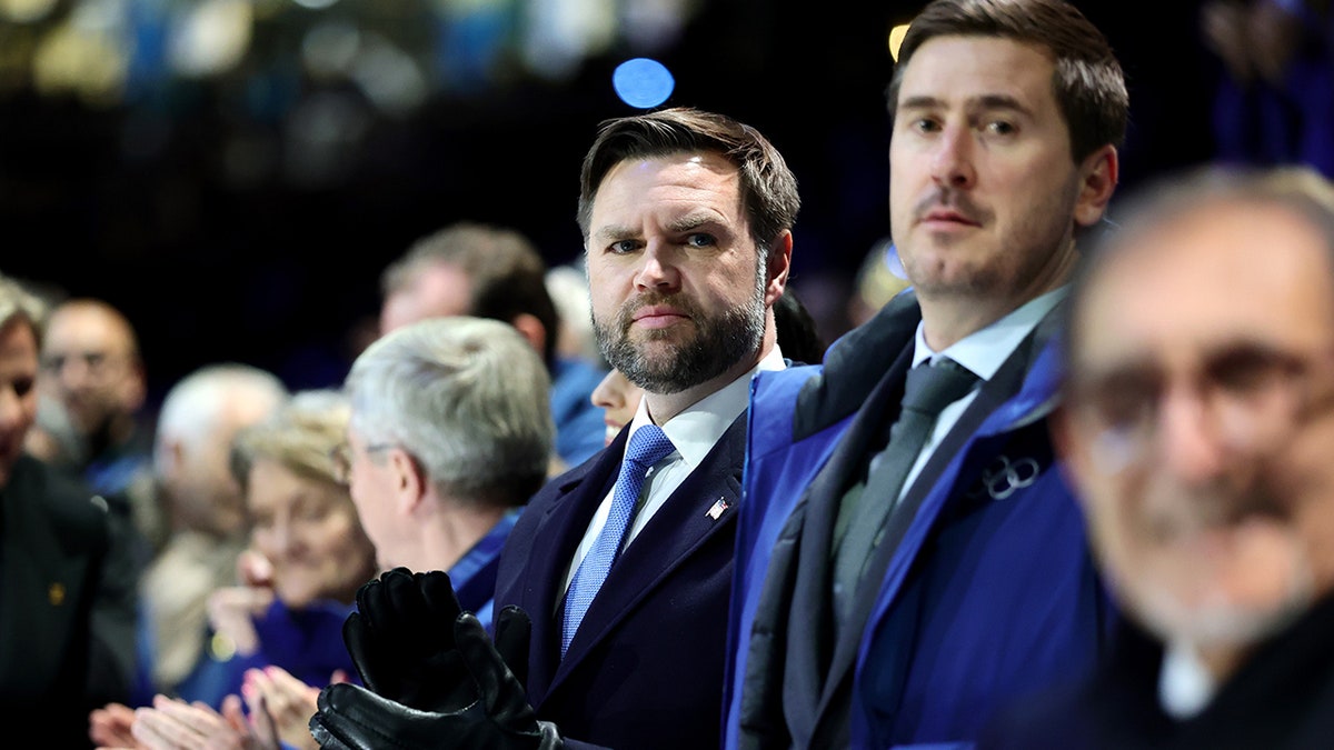 JD Vance pictured at the opening ceremony