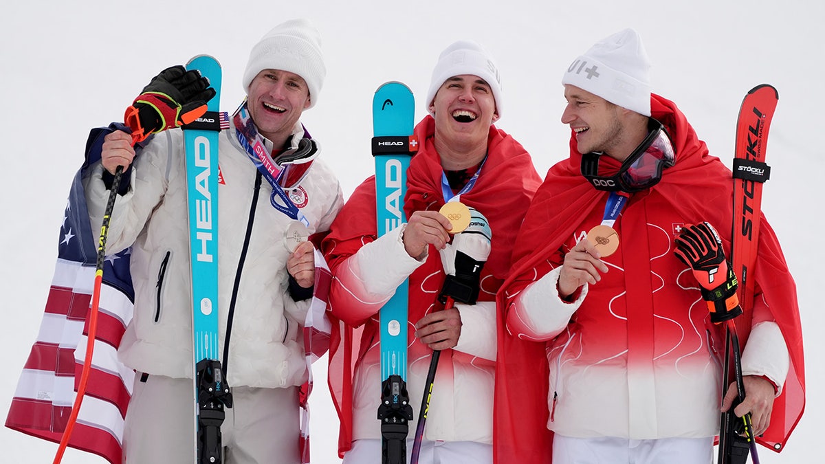 Ryan Cochran-Siegle on the podium