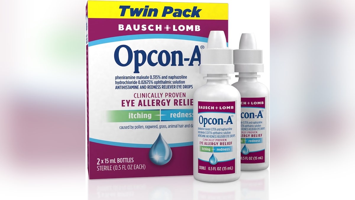 Treat eye itching with antihistamine drops.