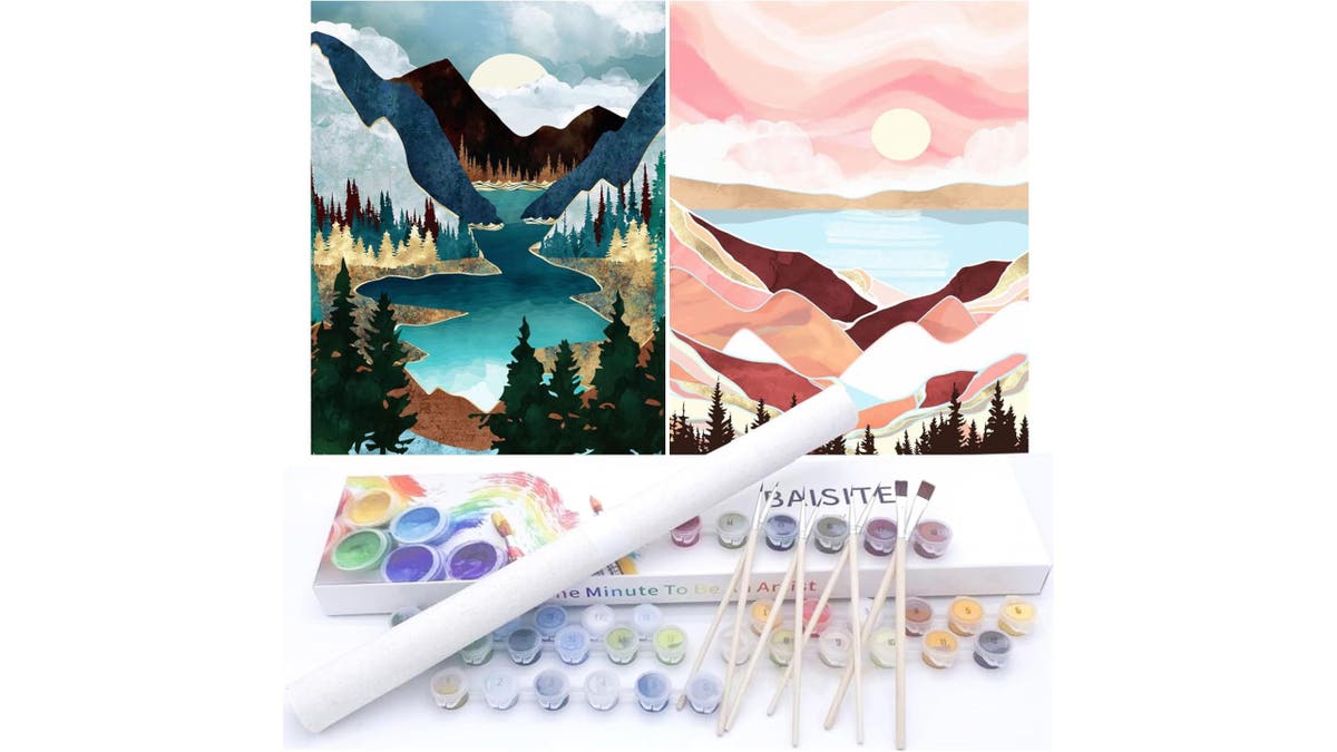 These painting kits create artwork that looks good enough to hang on your wall.