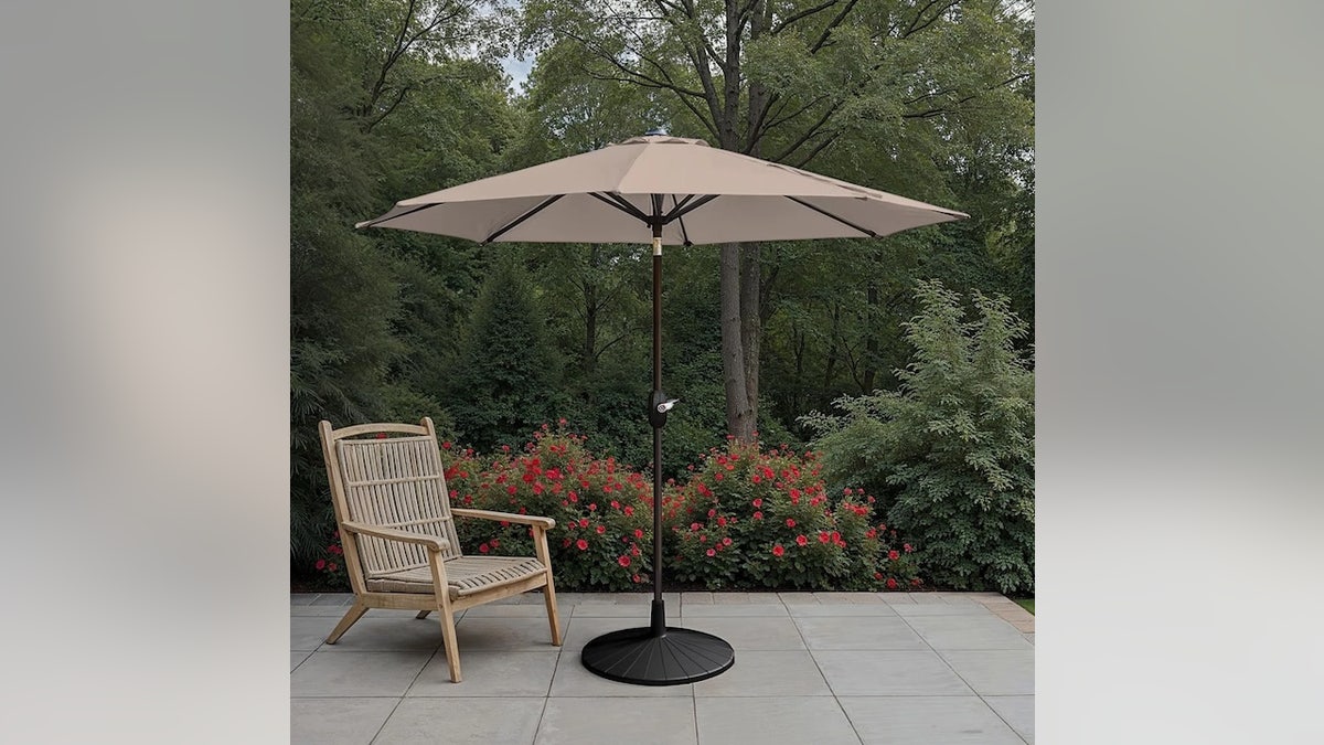 Create shade with a patio umbrella.