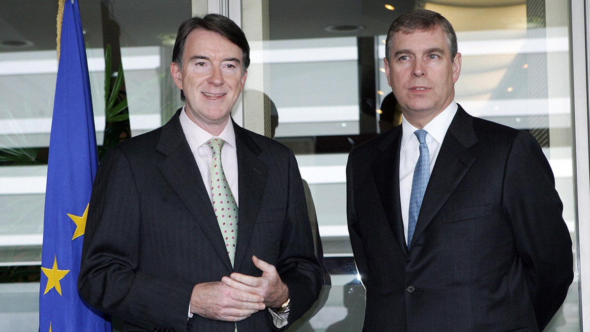 Peter Mandelson and Prince Andrew in 2007