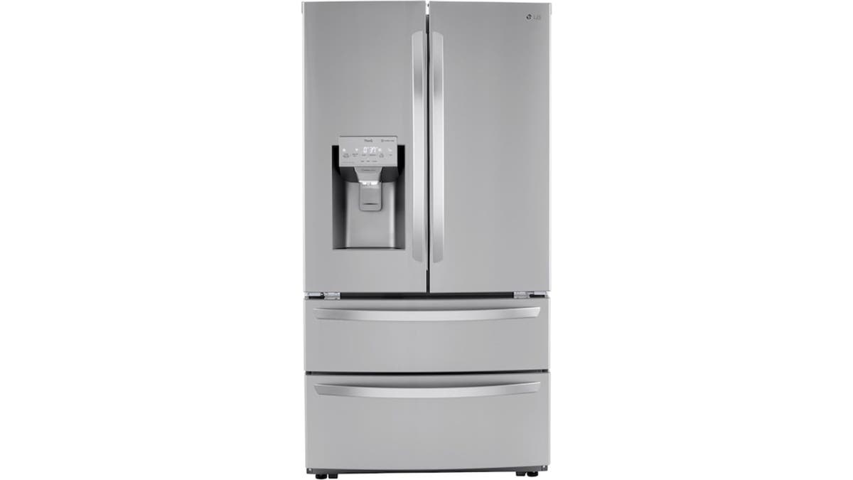 Organize your food in this huge four-door refrigerator.