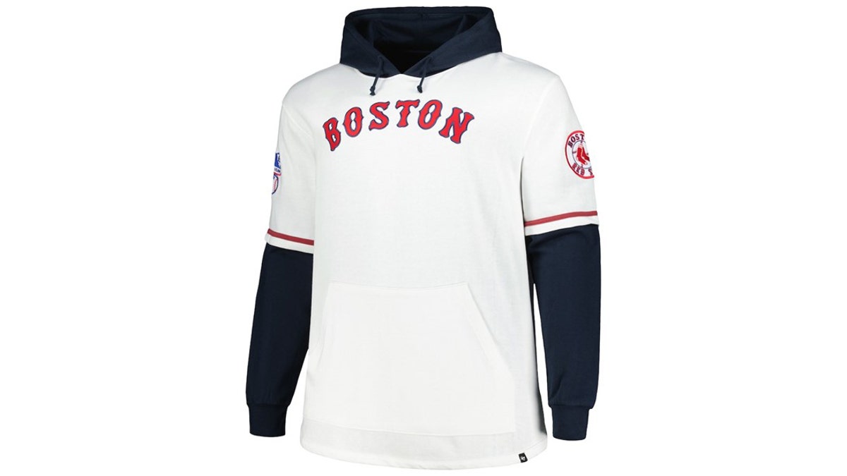 A jersey sweatshirt combo.