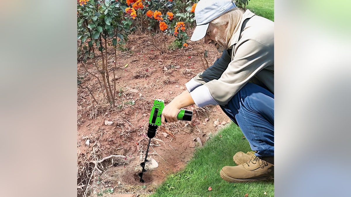 Easily plant bulbs with this auger drill bit.