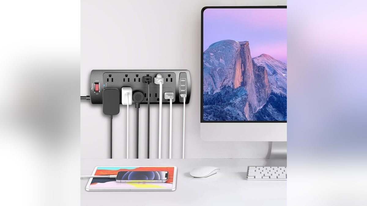 Get all the outlets you need in a safe power strip.