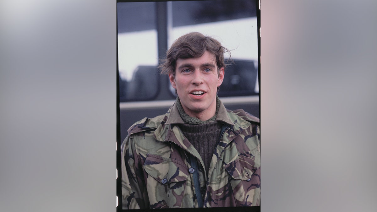 Prince Andrew in a military uniform in 1978