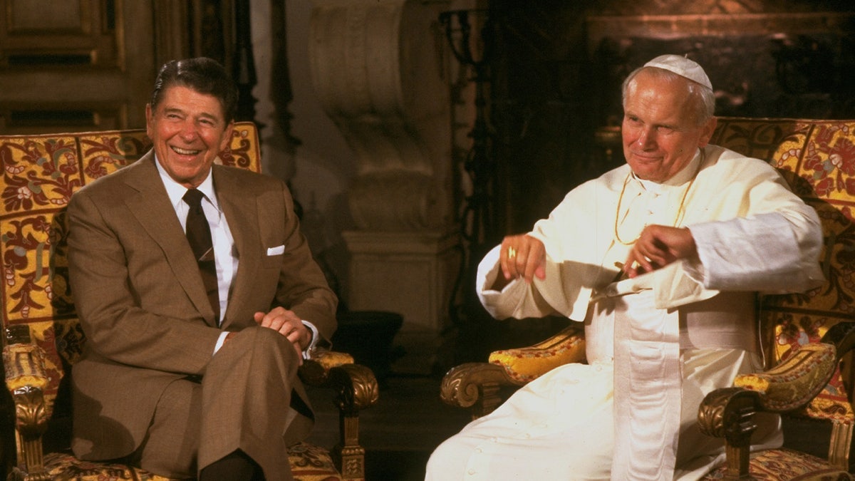 President Ronald Reagan and Pope John Paul II