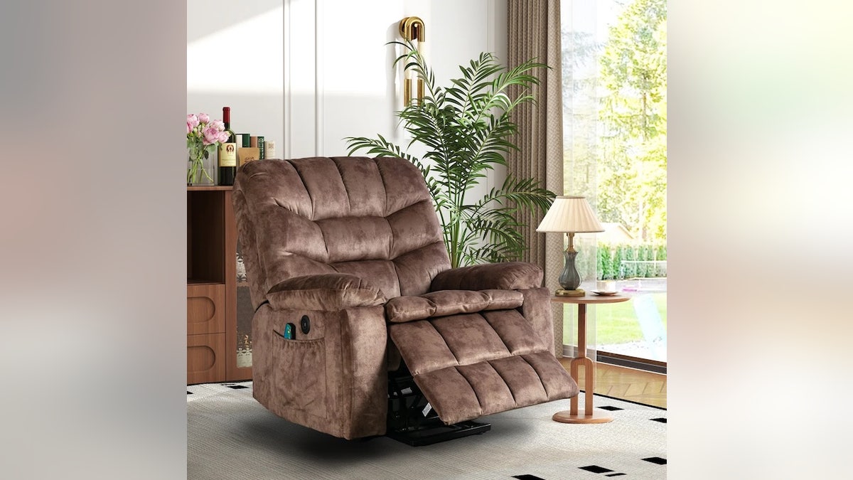 This recliner has massage, heating and power lift features.
