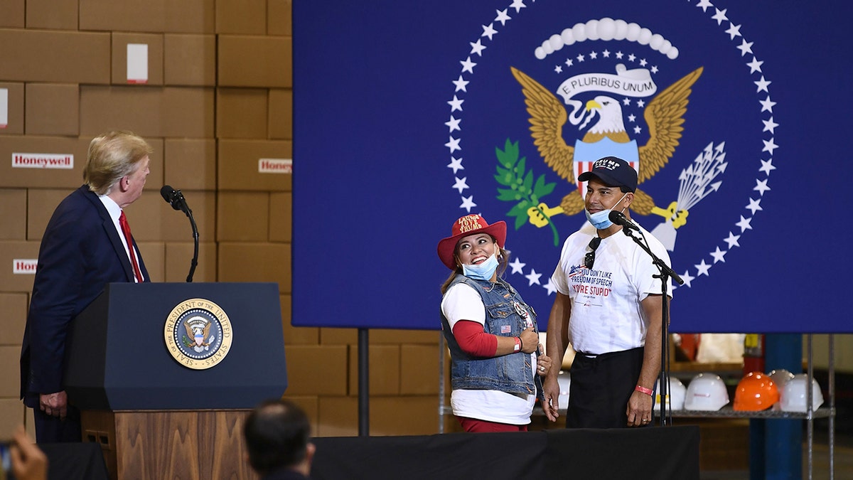 Rivas and Donald Trump