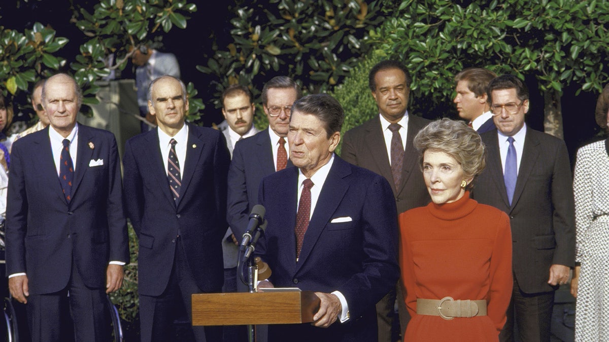 Reagan speaking