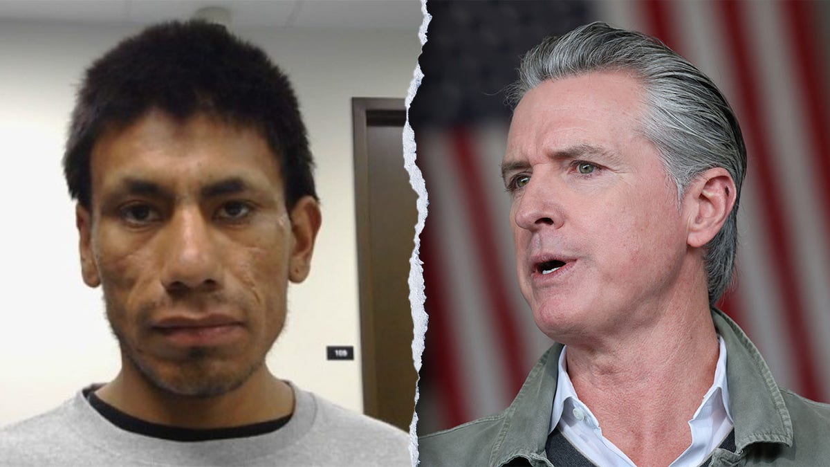 California Gov. Gavin Newsom and Jorge Lopez Santos 