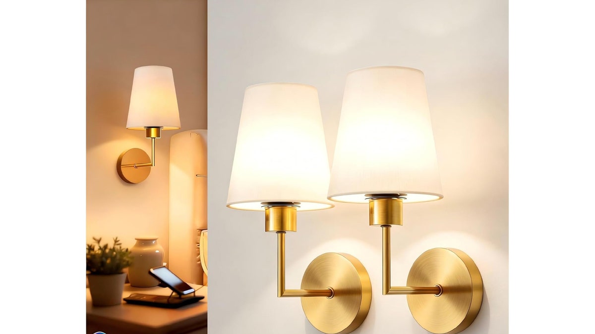 These rechargeable sconces add stylish lighting – no rewiring required.