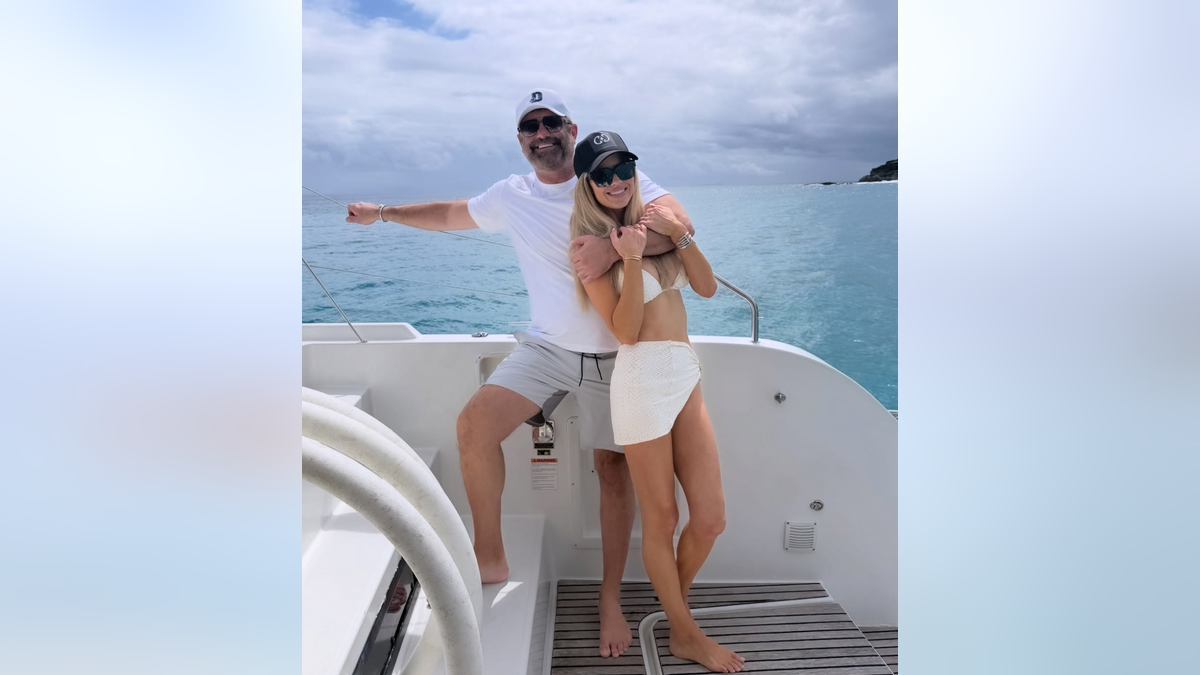 Christina Haack and Christopher Larocca on a boat