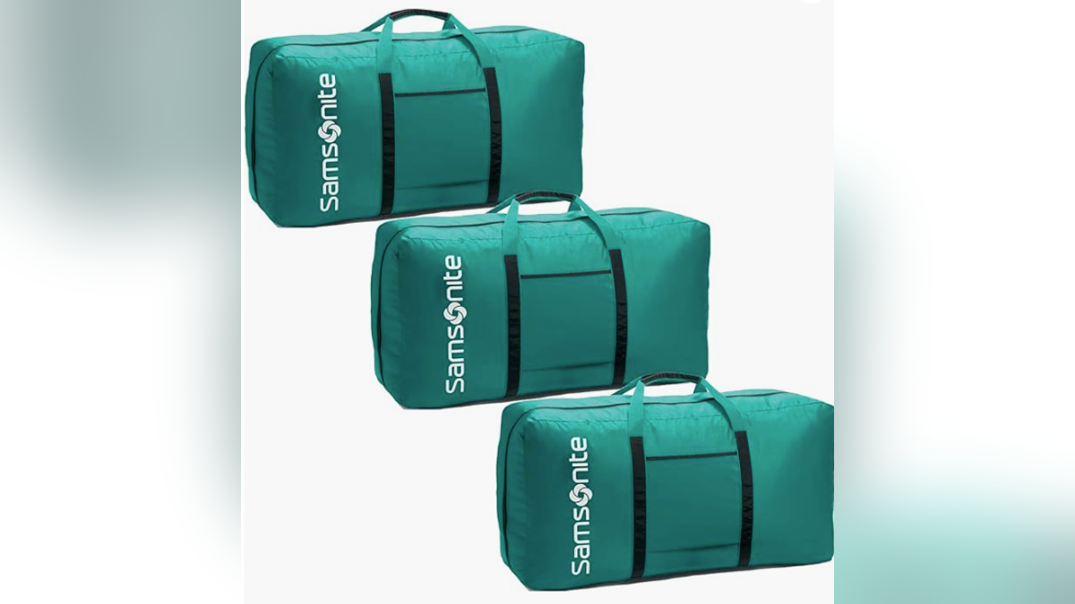 This duffel has massive storage space.