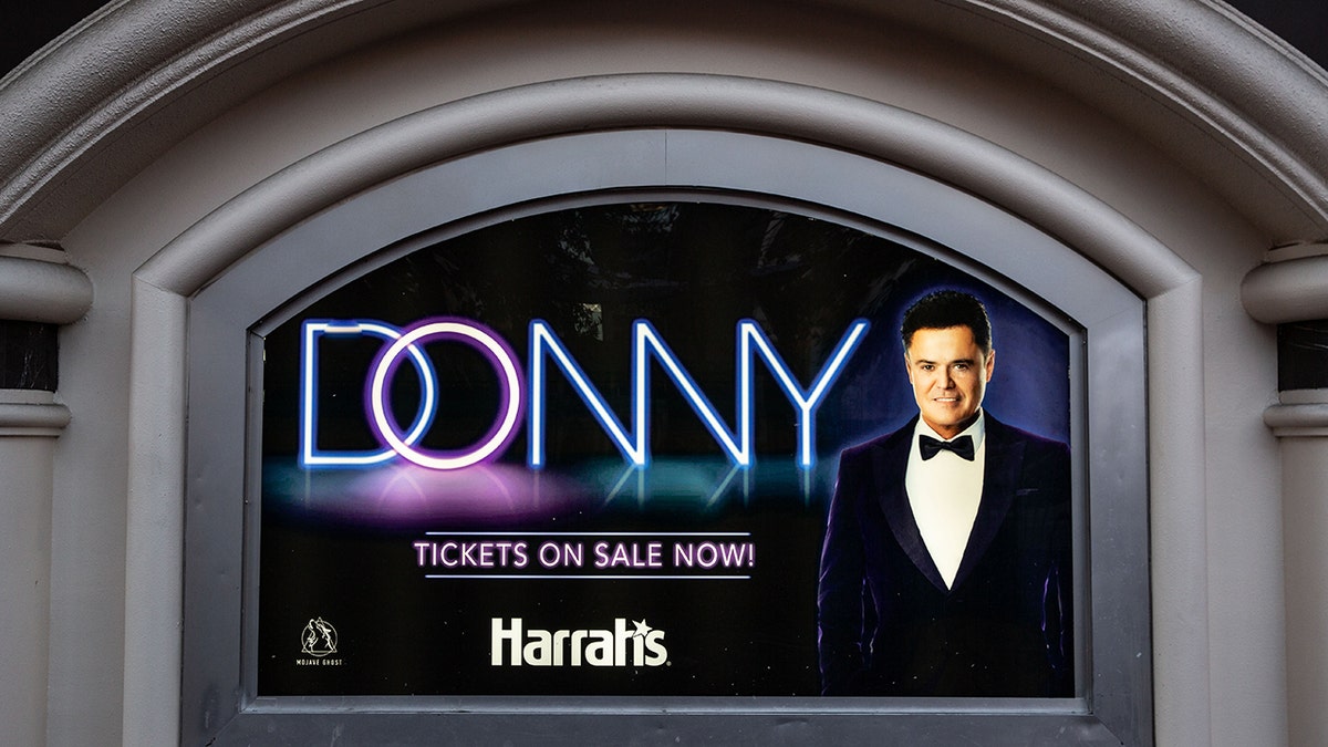 Anúncio da residência solo de Donny Osmond em Las Vegas