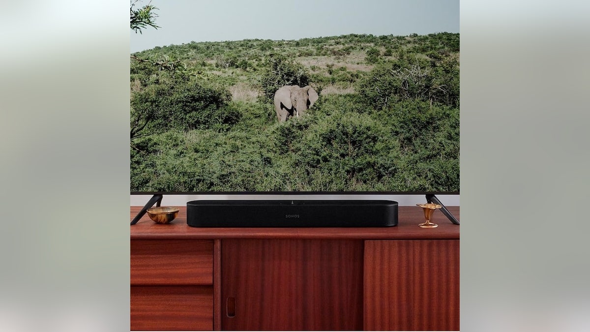 This soundbar is compact and fits right under your TV.