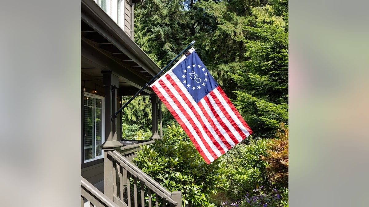 Hang this beautiful flag to celebrate the occasion.