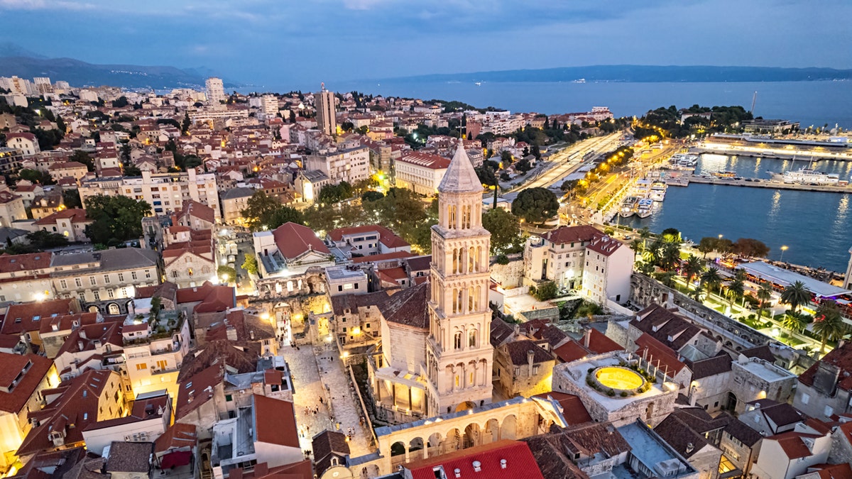 Aerial of Split, Croatia