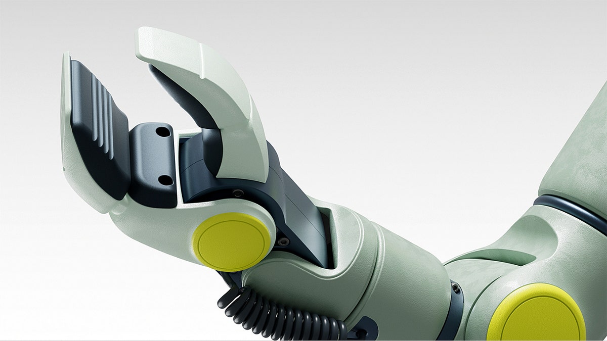 A closeup of a robot hand