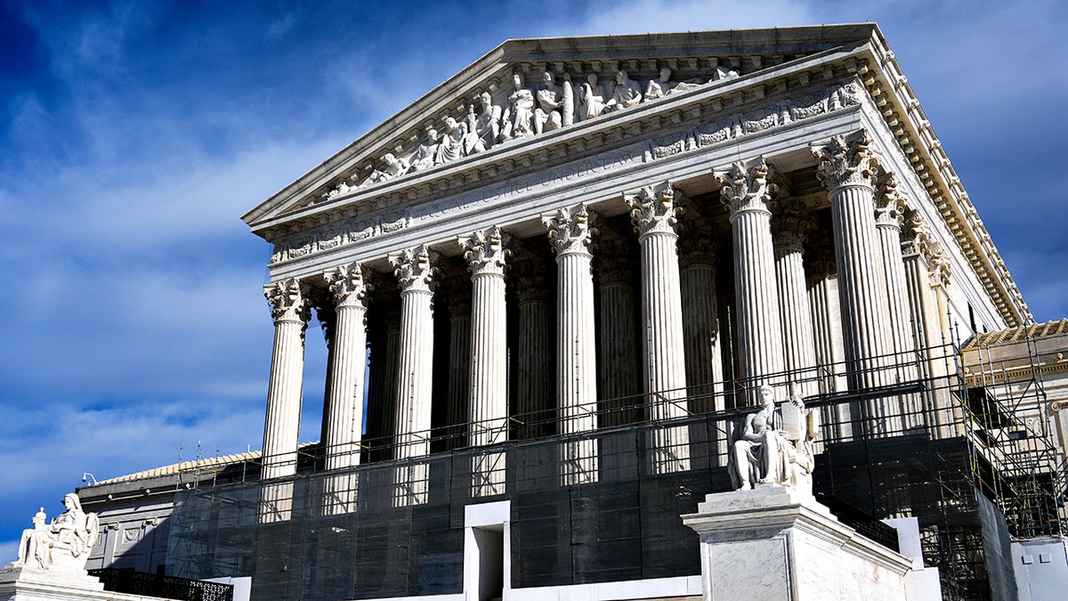 The exterior of the United States Supreme Court building in Washington DC where the landmark Mirabelli v Bonta parental rights decision was handed down