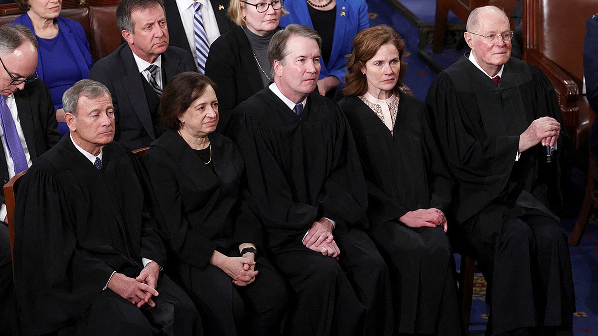 Supreme Court justices at 2025 Trump address to Congress