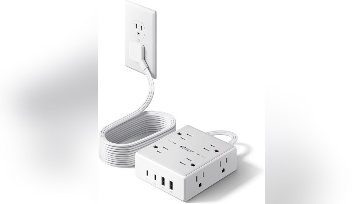 Power up to 12 devices at once with this surge protector power strip.