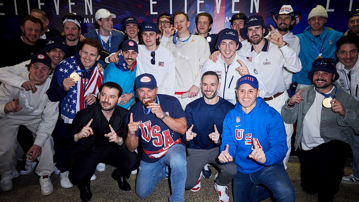 Team USA players posed for a photo