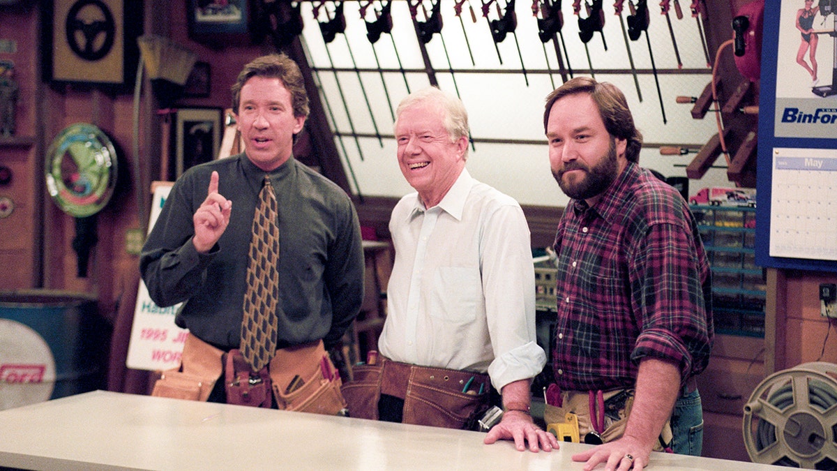 Tim Allen con Jimmy Carter e Richard Karn "Miglioramento della casa" nel 1995