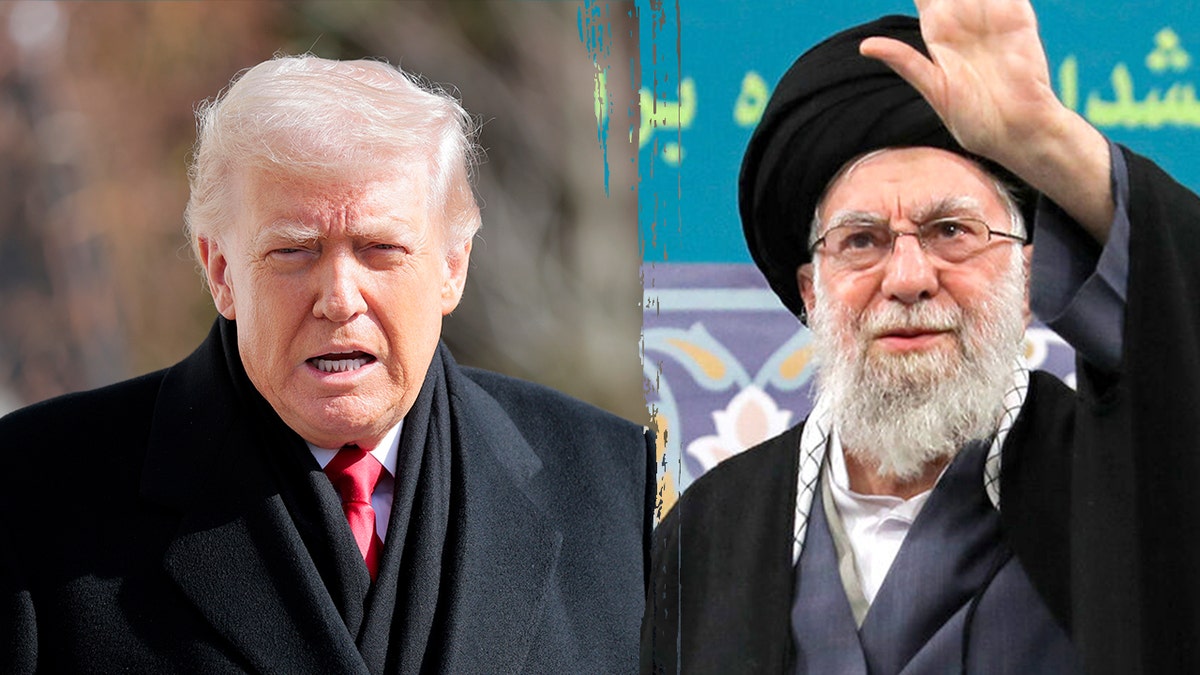 Divisive photos of Trump and Khamenei