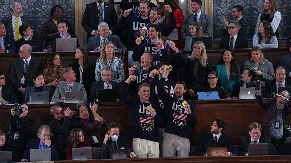 Team USA in the House Chamber