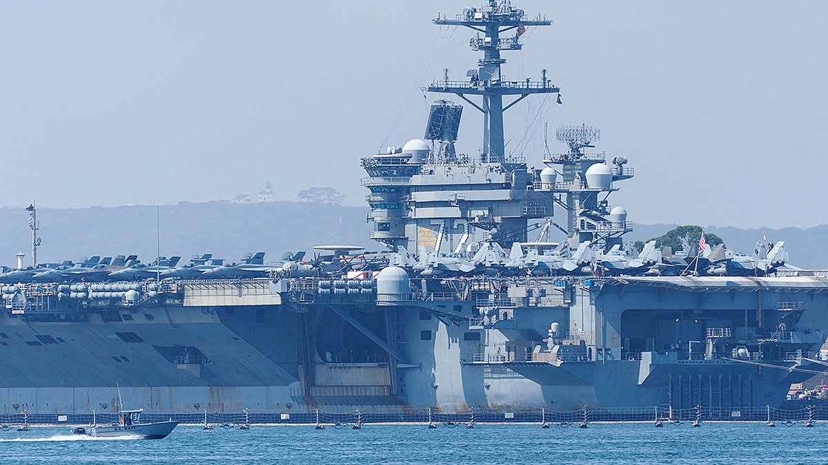 USS Abraham Lincoln in San Diego, California