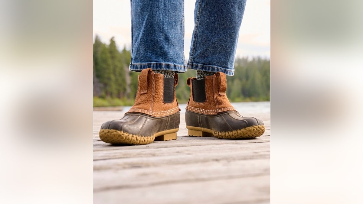 Made from leather, these boots will last.