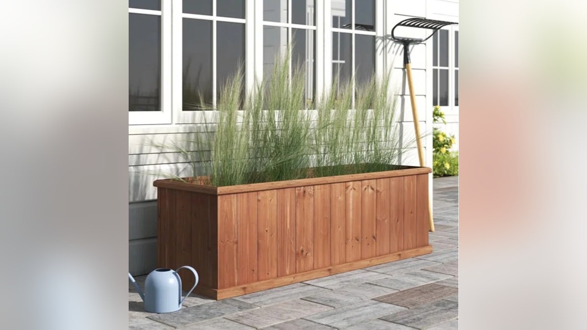 This planter box prevents overwatering.