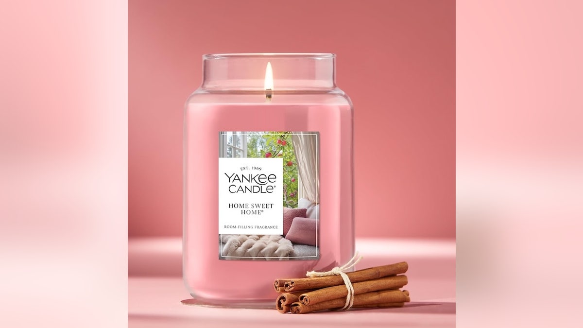 Use the scent of this candle to warm a room up.