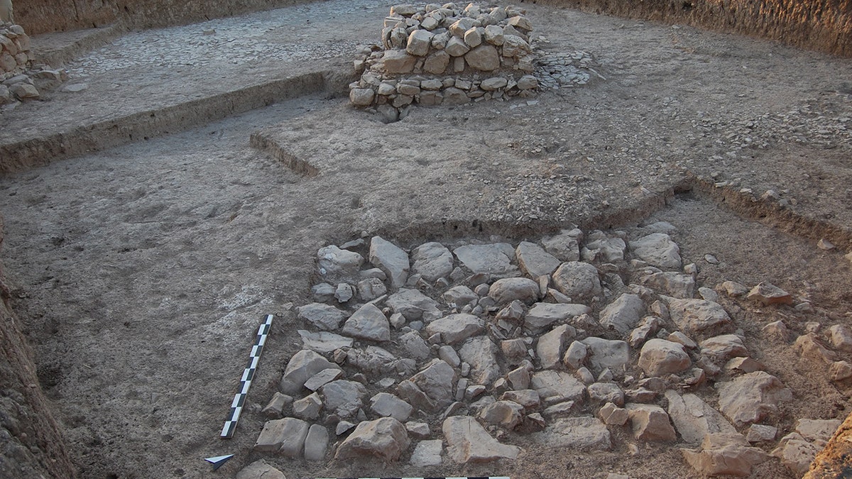 Rocks at excavation site
