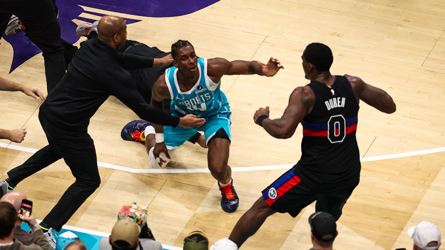 Hornets-Pistons game turns chaotic with massive brawl leading to 4 ejections