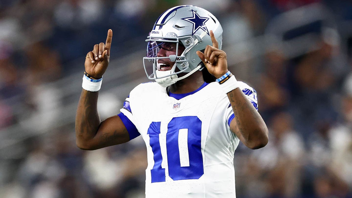 Image of Joe Milton III with the Cowboys