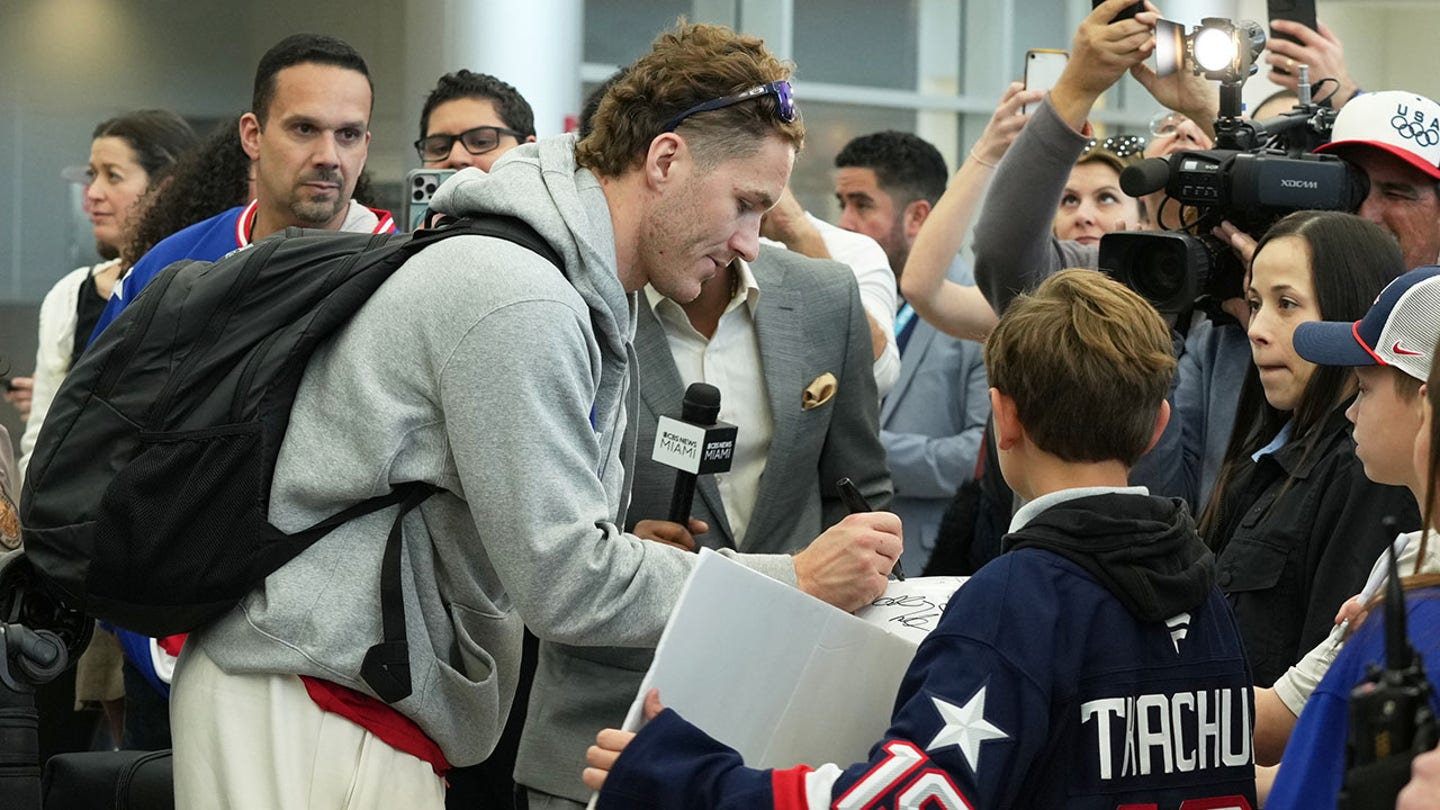 US men's hockey star Matthew Tkachuk reflects on Trump's phone call with team