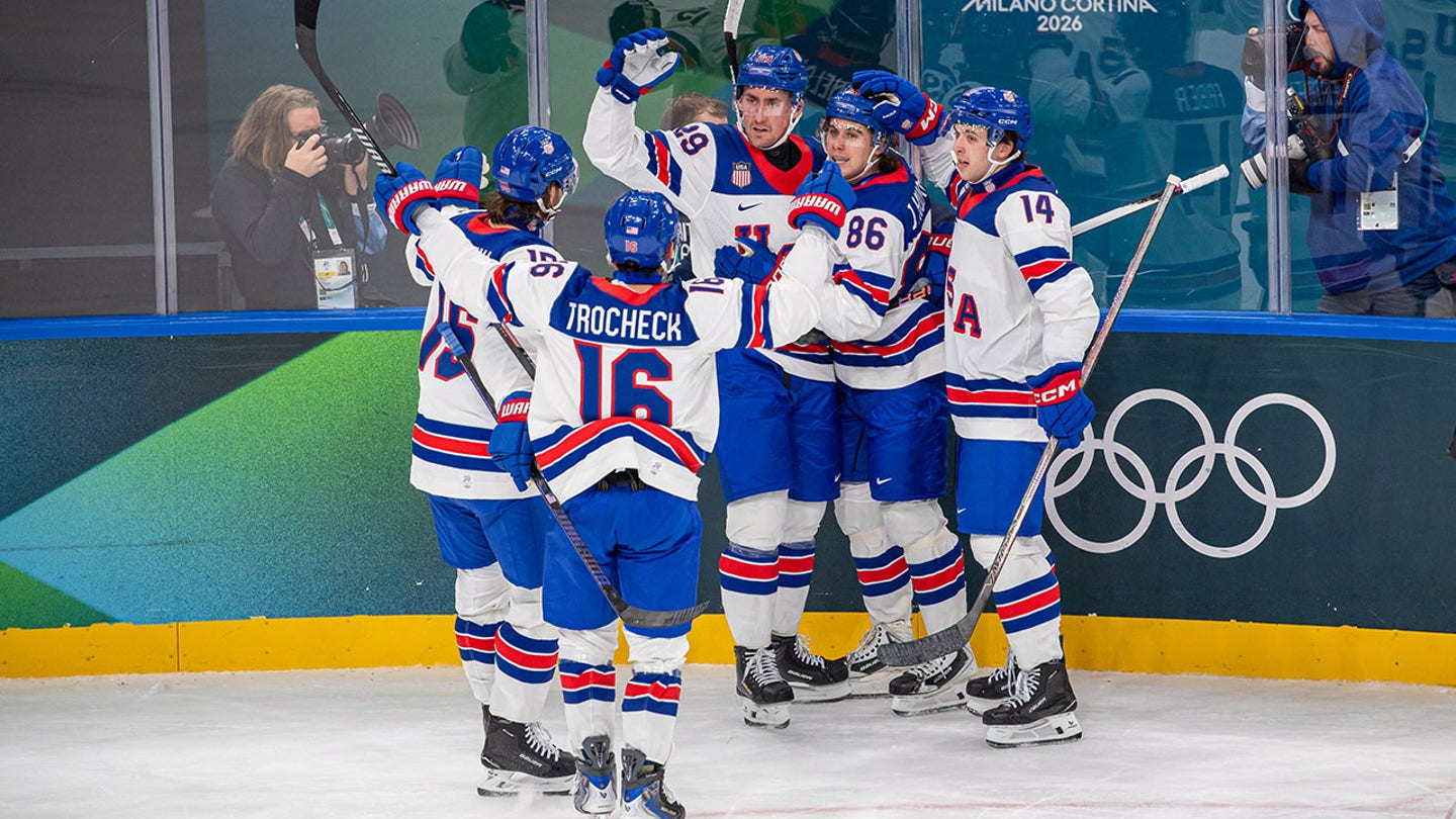 Brock Nelson's two-goal performance leads Team USA to victory over Latvia in Olympic debut