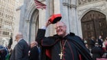Cardinal Timothy Dolan participates in the annual Columbus Day Parade on October 10, 2016 in New York City. This is the 72nd Columbus Day Parade held in New York City.
