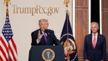 Donald Trump speaking alongside Dr. Oz at TrumpRx announcement