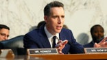Sen. Josh Hawley speaks during Senate hearing in Washington.