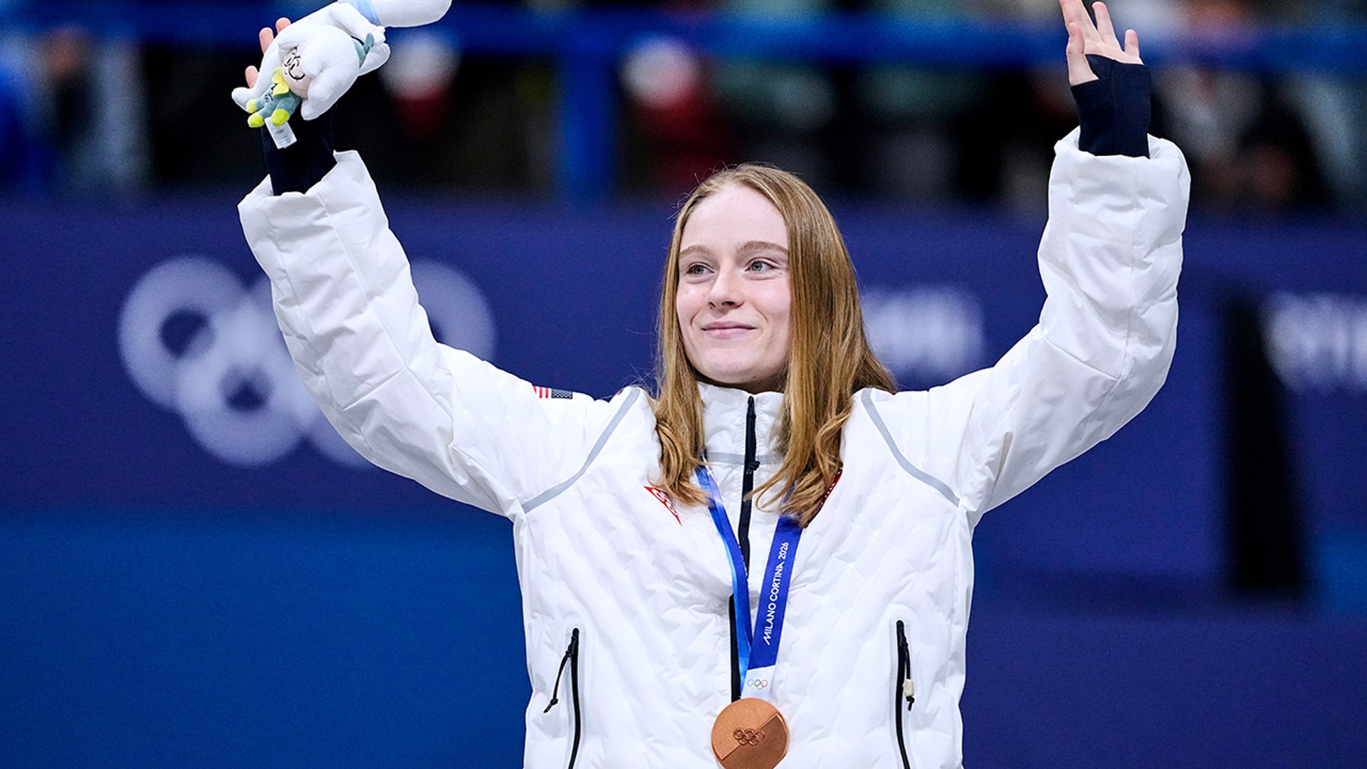 Corinne Stoddard with her medal