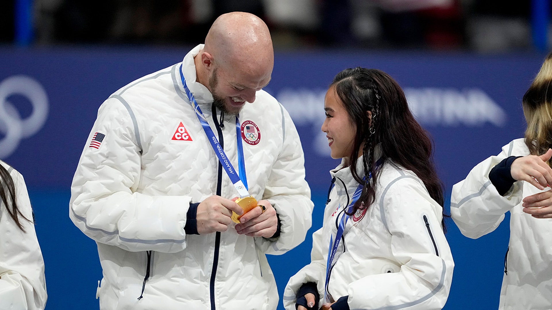 Danny O'Shea and Ellie Kam celebrate