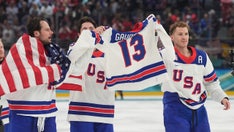 Team USA men's hockey honors Johnny Gaudreau aft winning Olympic gold