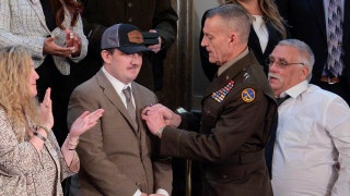 Trump awarding Purple Heart to National Guardsman during State of the Union gets positive marks from voters