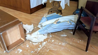 California Catholic school official says vandals committed more than material damage in sacrilegious attack