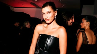 Hailey Bieber leaves little to imagination in sheer Saint Laurent gown